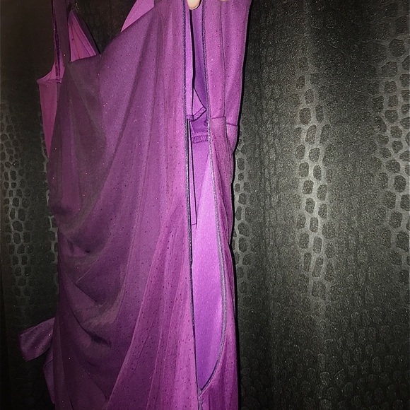 Dark Purple Full Length Homecoming/Prom Dress - Picture 5 of 6